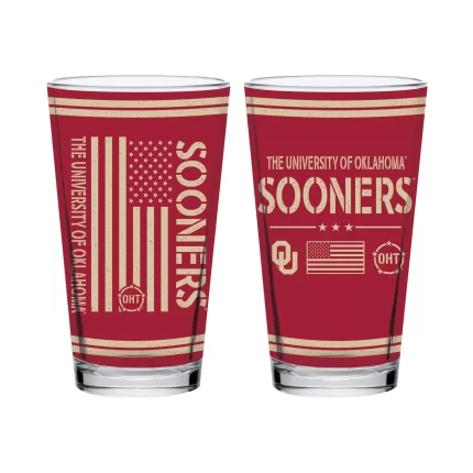16oz Oklahoma Sooners OHT TC FW Flag Pint