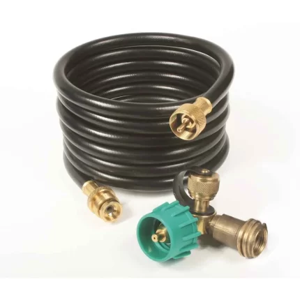 12" Brass 90 Tee with 3 ports and 12' Extension Hose
