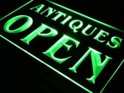 Antique Store Open LED Light Sign