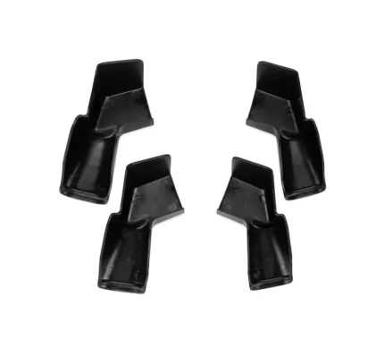Camco 42323 Extended Gutter Spout  - Black, 4pack  (2 left/2 right)