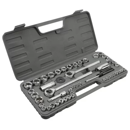 52pc 1/4" 3/8" 1/2" Drive, Socket Set