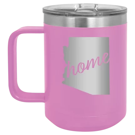 Personalized Arizona Home 15 oz Mug - Light Purple