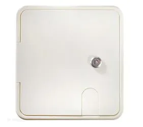 Locking RV Electrical Hatch Large Polar White