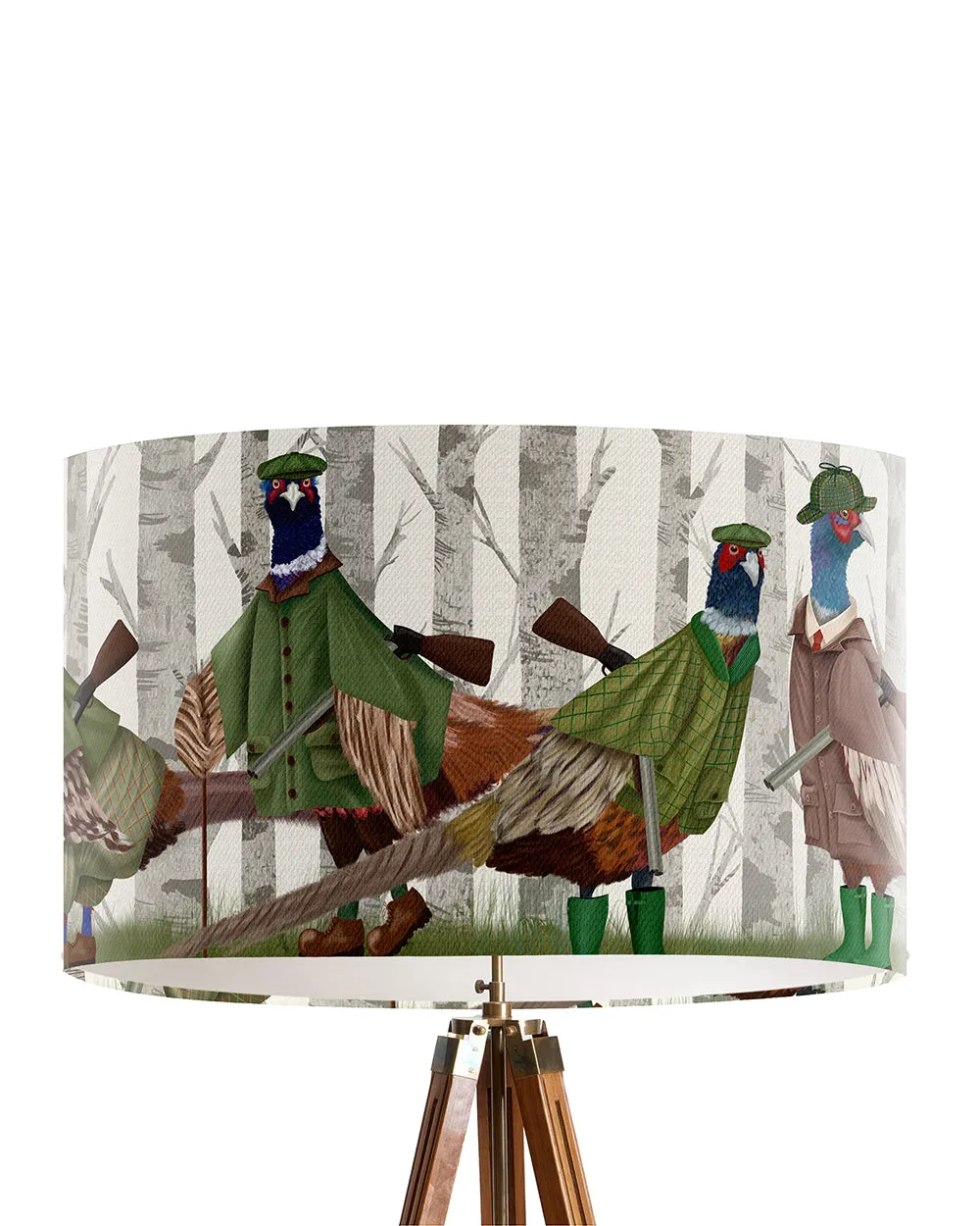 8zPheasant-Shooting-Party-Lamp-shade-Drum-Pendant-Lighting