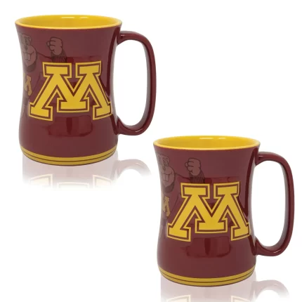 Set of 2 | 16oz Minnesota Golden Gophers Barista Mugs