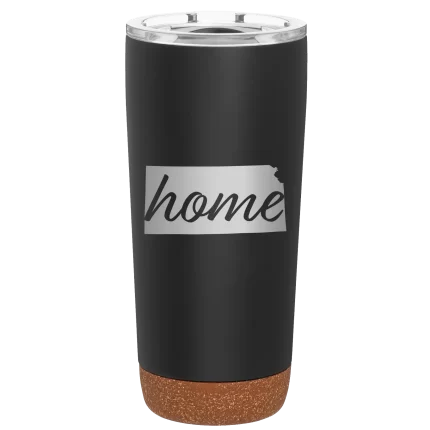 Personalized Kansas Home 20 oz Tumbler - Black