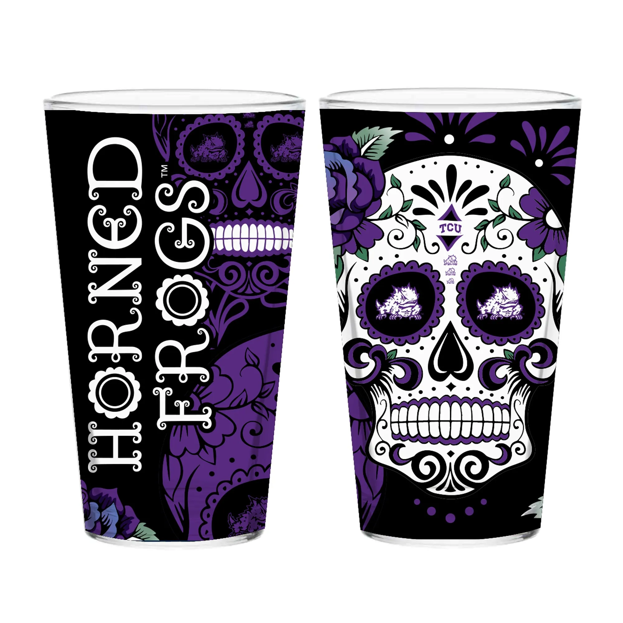 9aSet-of-2-TCU-Dia-de-los-Muertos-Pint-Glasses