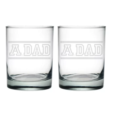 14oz Arizona Wildcats Etched Dad DOF 2 Pack