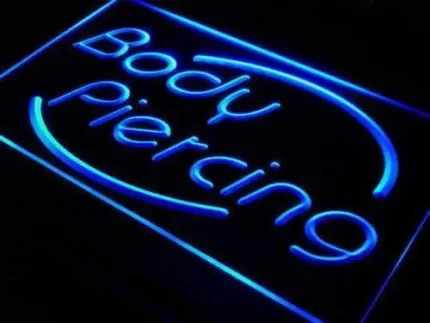 Body Piercing Studio LED Light Sign