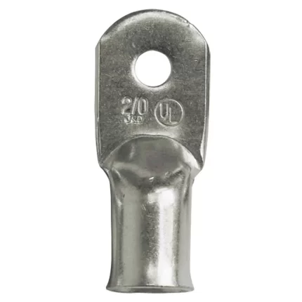 Heavy Duty 2 AWG 1/4" Tinned Lug - 2-Pack