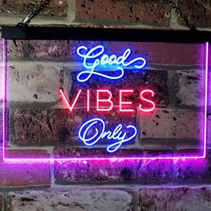 Good Vibes Only LED Light Sign