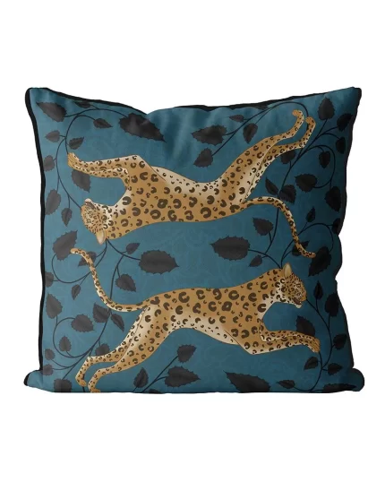 Leopard Twins, Animalia, Cushion / Throw Pillow
