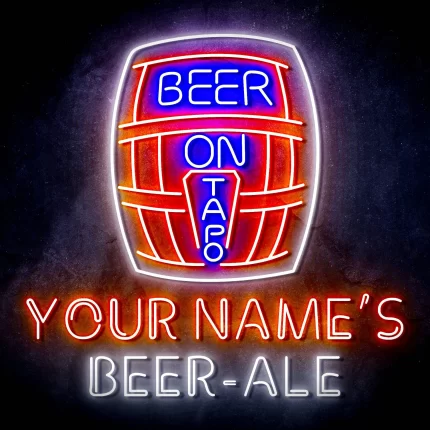 Custom Ultra-Bright Home Brew Brewery Beer-Ale LED Sign with Remote (Neon-Style, LED Technology)