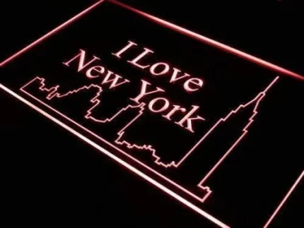I Love New York LED Light Sign