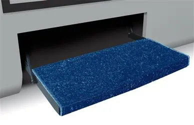 Jumbo Wraparound Plus RV Step Rug Imperial Blue