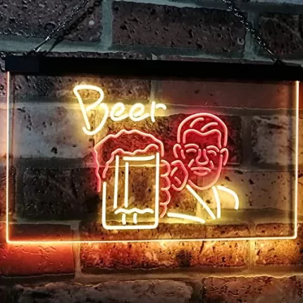 Classic Man Cave Beer LED Light Sign