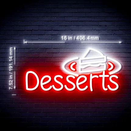 Desserts Flex Silicone LED Sign (Neon-Style, LED Technology)