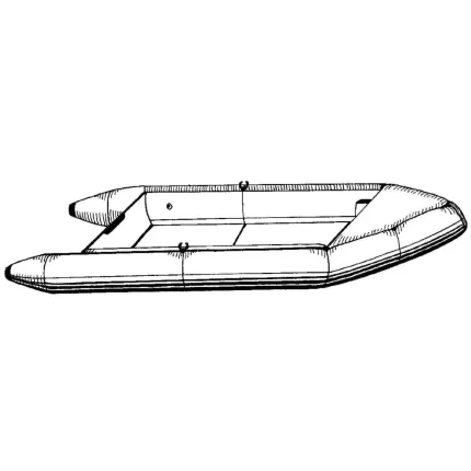 Performance Poly-Guard Styled-to-Fit Boat Cover f/13.5' Sport-Type Inflatable Boats - Grey