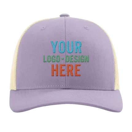 Embroidered Richardson 115 Low Pro Trucker Hat - Lilac