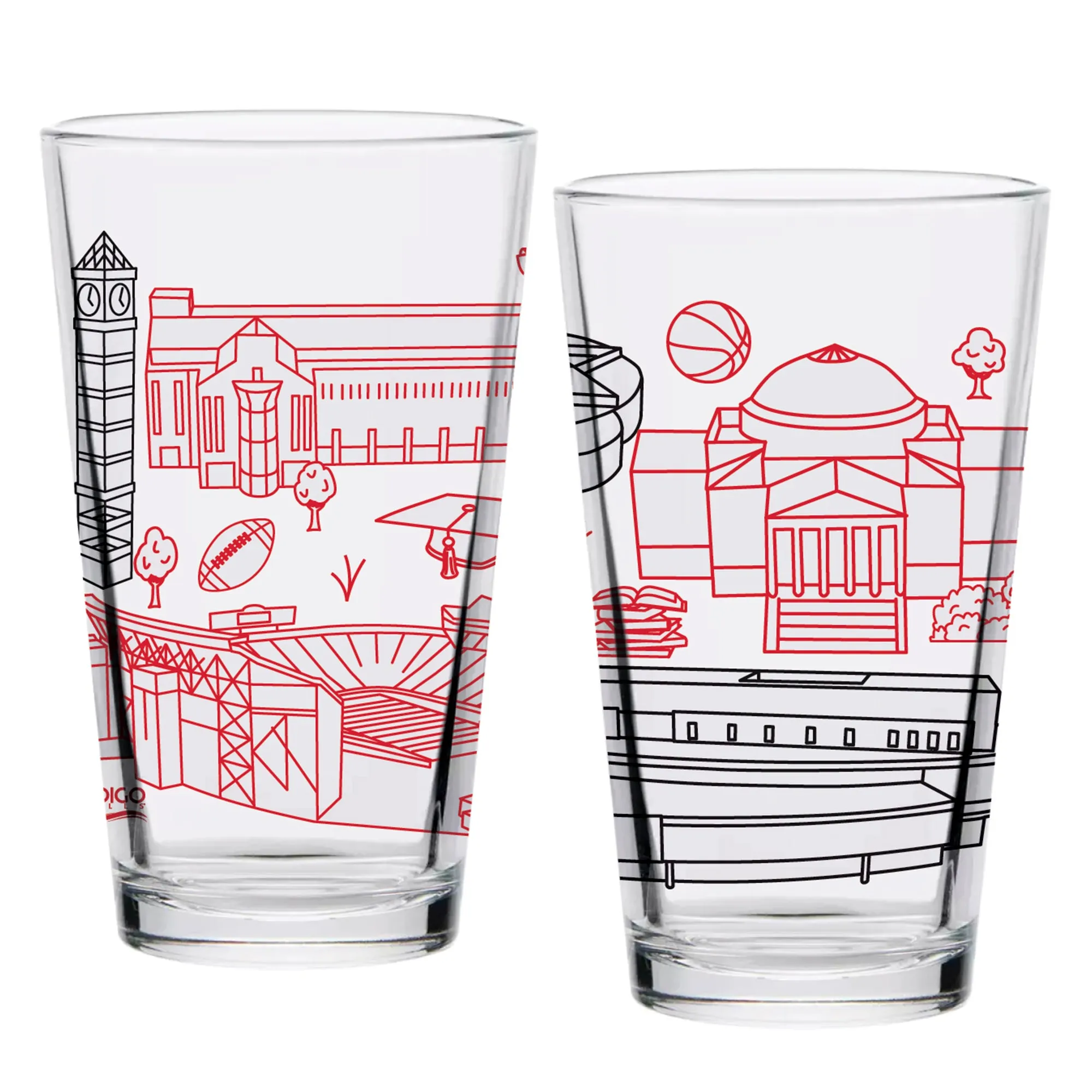 9iSet-of-2-Louisville-Cardinals-Campus-Line-Art-16oz-Pints_1