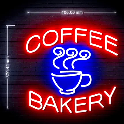 16" Coffee Bakery Shop Flex Silicone LED Sign (Neon-Style, LED Technology)