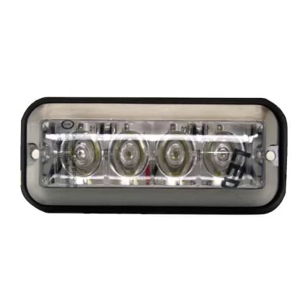 LIGHT,STROBE,4-7/8IN RECT,4LED,AMBE