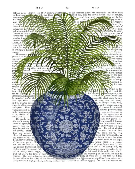 Chinoiserie Vase 6, With Plant, Book Print, Art Print, Wall Art
