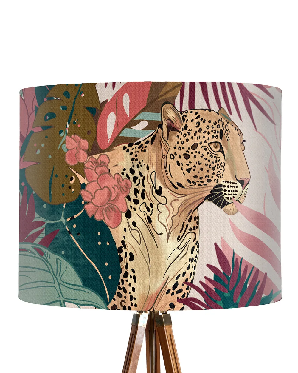 9kLeopard-Bright-Tropics-Jungle-Lamp-shade-Drum-Pendant-Lighting