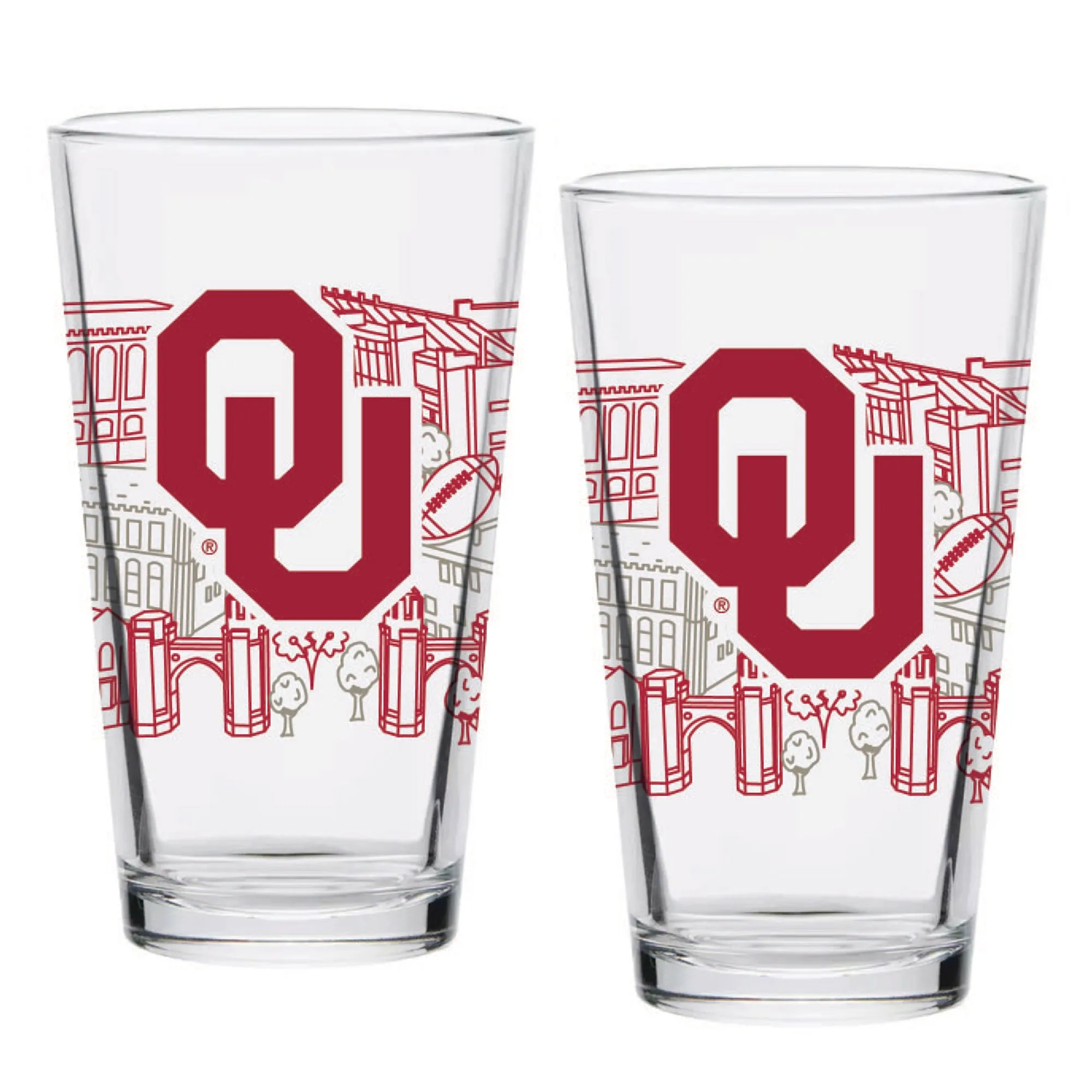 9kSet-of-2-Oklahoma-Sooners-Campus-Line-Art-16oz-Pints