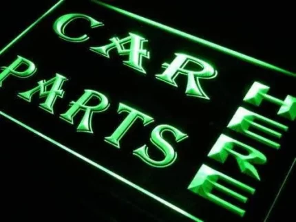 Auto Shop Car Parts Here LED Light Sign