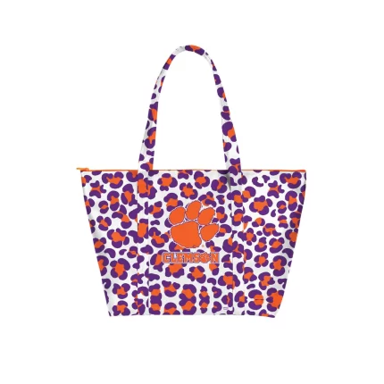 Clemson Tigers Leopard Weekender Tote Bag