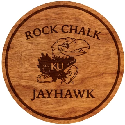 Kansas Jayhawk Coaster Rock Chalk