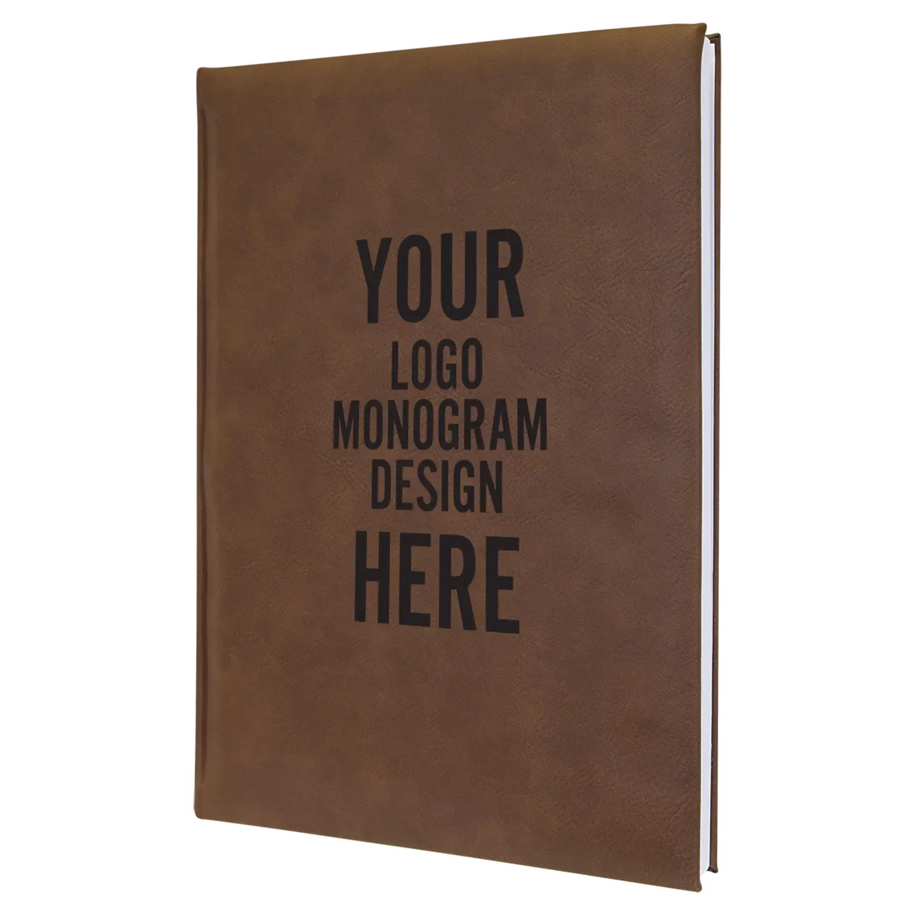 9lPersonalized-Leatherette-Journal-7-x-975-Lined-Pages-Dark-Brown