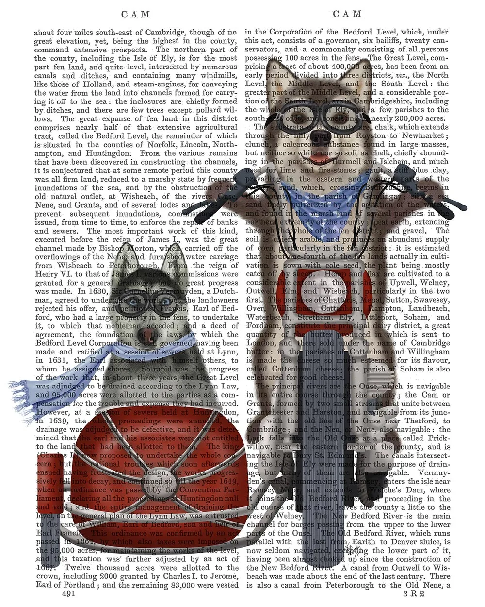9mHusky-Chopper-and-Sidecar-Book-Print-Dog-Art-Print-Wall-Art