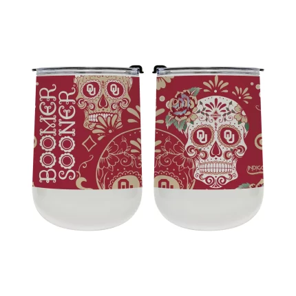 Oklahoma Dia de los Muertos 18oz tumbler