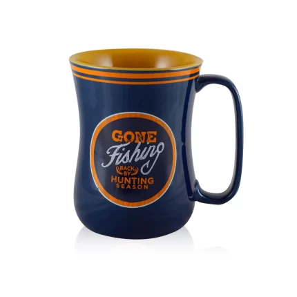 Gone Fishing 16oz Barista Ceramic Mug
