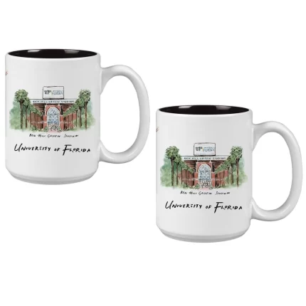 15oz Florida Gators Laura Wilcox University Collection 2-Pack Mug Set