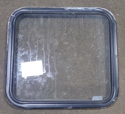 Black Radius Non Opening Window : 23 1/4" W X 21 1/2" H X 2" D