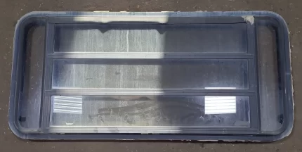 Black Radius Opening Window : 47 1/4" W X 21" H X 2" D