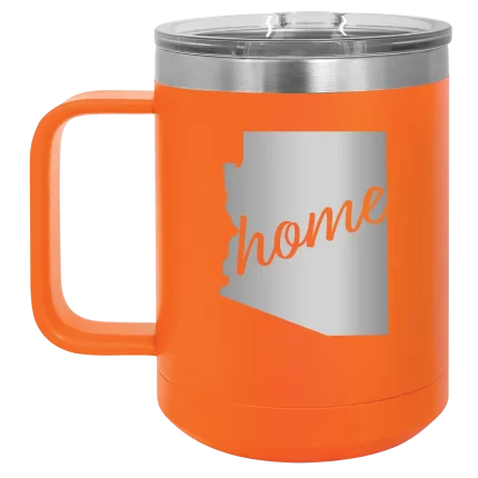 Personalized Arizona Home 15 oz Mug - Orange