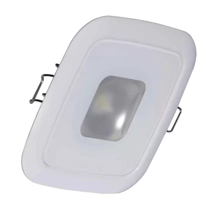 Square Mirage Down Light - Spectrum RGBW Dimming - White Bezel