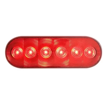6 LED Stop/Turn/Tail Flange/Surface 6 In Red