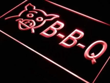 BBQ Barbecue Pork LED Light Sign