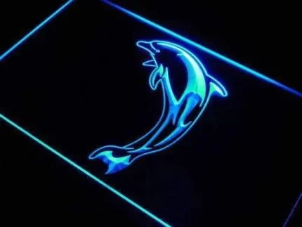 Dolphin Wall Decor LED Light Sign