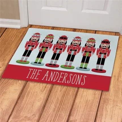 Nutcracker Personalized Doormat - Custom Holiday Entry Mat