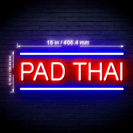 Pad Thai Flex Silicone LED Sign (Neon-Style, LED Technology)