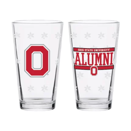 Set of 2 Ohio State Buckeyes 16oz Alumni Pints