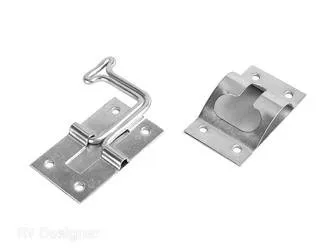 Entry Door Holder 90 Degrees Zinc