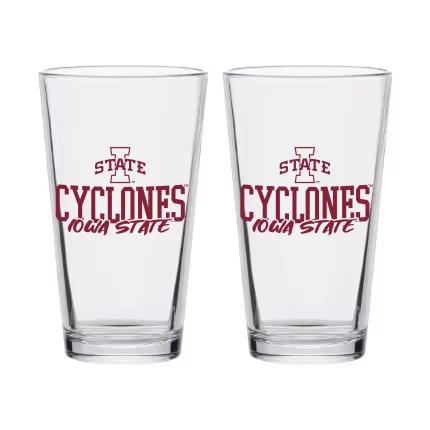 Iowa State Cyclones 16oz Chill Pint Glasses | Set of 2