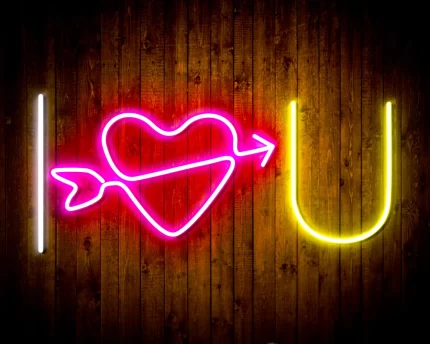 I Love You Flex Silicone LED Sign (Neon-Style, LED Technology)